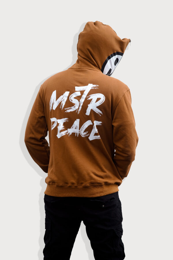 "Face The Master" Hoodie (Brown) 4